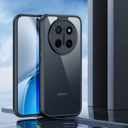 Чехол прозрачный с черными рамками для смартфона Honor X80 Pro Max, серия Aimo Series от Dux Ducis