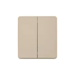 Переключатель перекрестный двухклавишный KRANZ Miele Round Шелк KR-78-0733-7