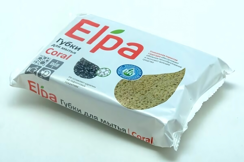 Губка для посуды «ЧистоДел» Elpa Coral 2 шт