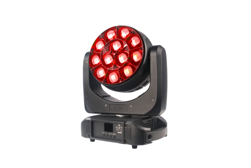 Голова полного вращения 12x40W Wash Zoom Moving Head