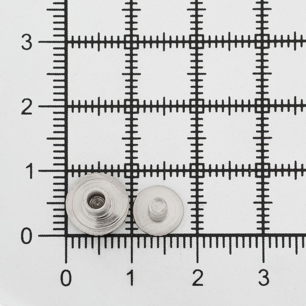 Винт кобурный металл ⌀9.0 мм, 10 шт, никель, ZMP010