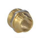 Ниппель латунь никель переходной Ду 32х15 (1 1/4"х1/2") НР 9023 ГОСТ 32585-2013 Aquasfera 9023-06