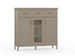 КЛАССИК тумба KOM1W2D3S с подсветкой (Глиняный серый)