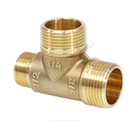 Тройник латунь переходной Ду 15х15х15 (1/2"х1/2"х1/2") НР/НР/НР VALFEX VF.131.L.012