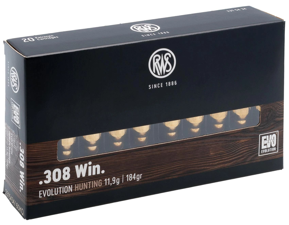 Патрон .308 Win RWS пуля EVO 11,9 г