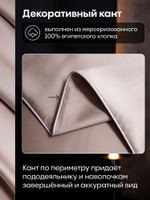 КПБ Однотонный Сатин Премиум на резинке OCPR002, Евро, 4 наволочки, простынь 180*200*30