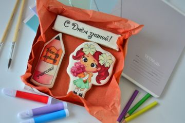 Подарочный набор пряников на День Знаний для учителя