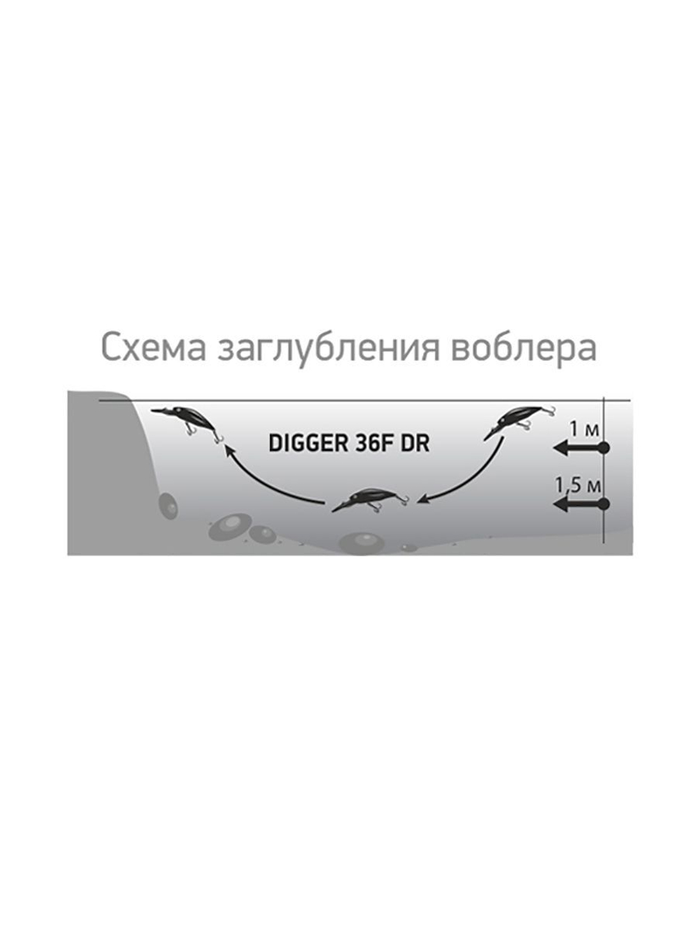 Воблер для рыбалки LureMax DIGGER