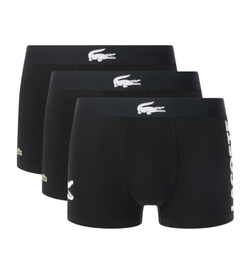 Мужские спортивные боксеры Lacoste Stretch Cotton 3P - black/black/black