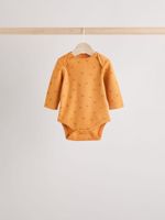 Боди с длинным рукавом для малышей Next B46-232, 5 шт., Зеленый, Желтый, Синий
