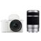 Sony ZV-E10 II M2X/WQ Double Zoom Lens Kit 16-50mm, 55-200mm White