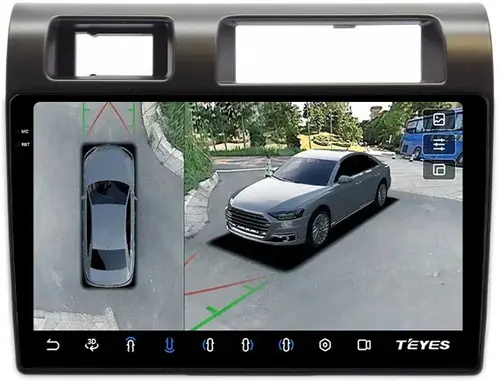Магнитола для Toyota Land Cruiser 70 2007-2023 - Teyes CC3-2K-360 монитор 9.5" 2K QLED на Android 10, Быстрая, CarPlay, 4G SIM-слот, 4 камеры в комплекте