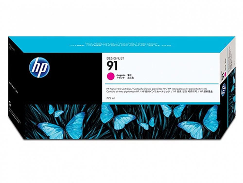 Картридж HP 91 (C9468A) для DesignJet Z6100 пурпурный (775 мл)
