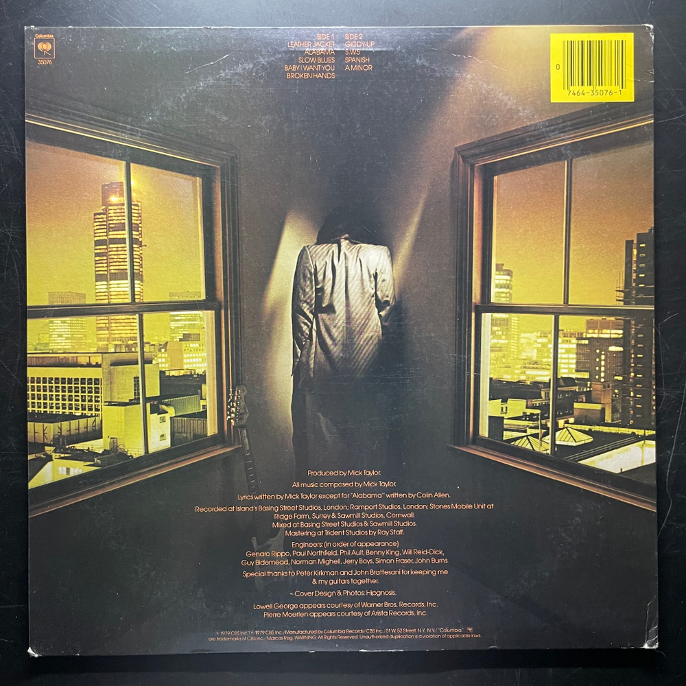 Mick Taylor ‎– Mick Taylor (США 1979г.)