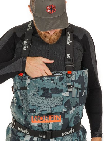 Полукомбинезон забродный NORFIN Pilot Camo Bootfoot