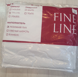 Одеяло "Fine Line" Ideal 170/205 лебяжий пух