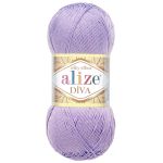 Пряжа Alize (Ализе) Diva / уп.5 мот. по 100 г, 350м, 158 сирень A