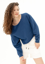 Свитшот оверсайз Bowery NYC Crop Delft