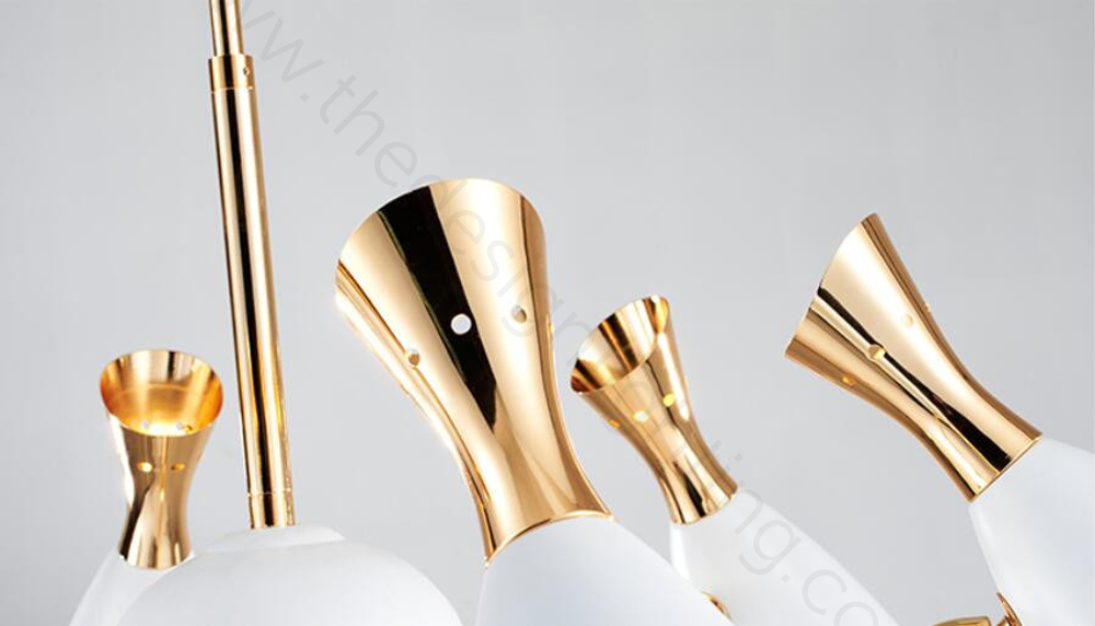 Ceiling design lamp  Duke by Delightfull (8 lampshades,  White)