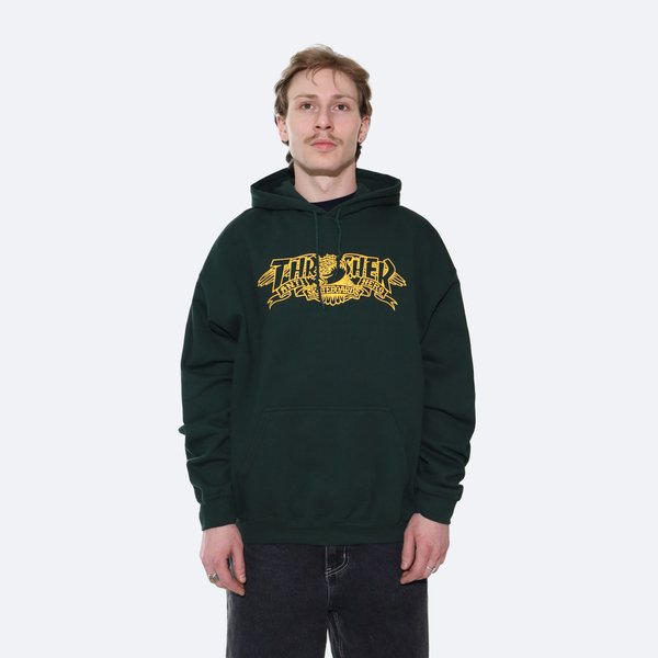 Худи Thrasher Mag Banner Hood (forest green) артикул: - купить в магазине Дайс