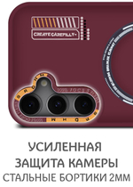 Дизайнерский чехол из мягкого пластика для SAMSUNG S24 FE с MagSafe и усиленной защитой камеры