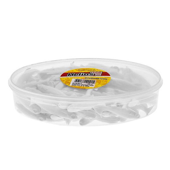 Виброхвост несъедоб. Nelma 3.15'/8 см White 100шт. (HS-26-001-N) Helios