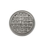 Пуговицы металл на ножке 32L=20 мм, Silver (серебристый), 10 шт, MP06