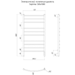 Электрический полотенцесушитель Ravak Septima 50x100 X04000083723 ТЭН справа Хром