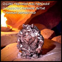 Темлячная бусина "Неандерталец" для ножей , бронза