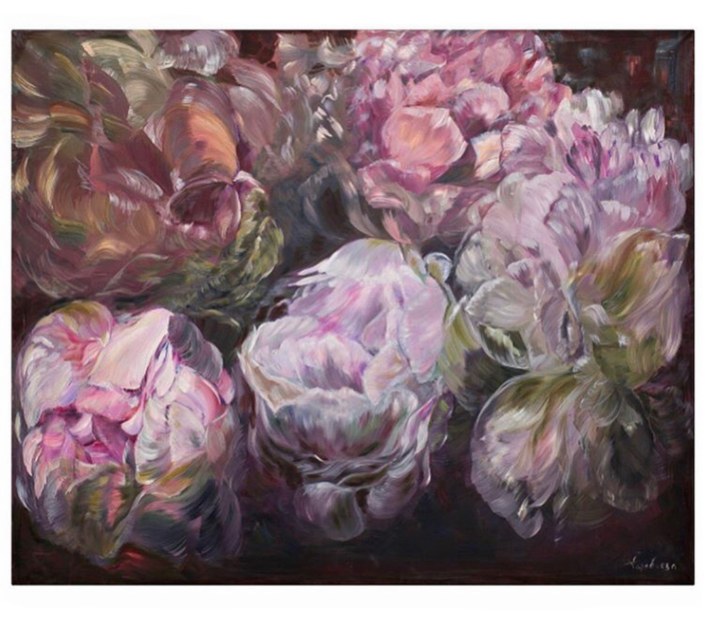 Xолст Пионы Garda Decor 89VOR-AQUARELLE18