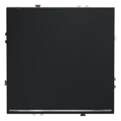 Переключатель проходной одноклавишный с подсветкой Voltum S70 Графит VLS010407
