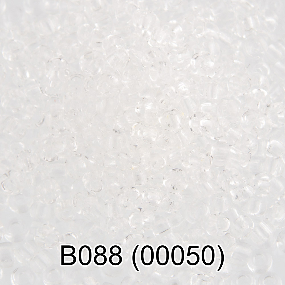 Бисер Чехия "GAMMA" круглый 2 10/0 2.3 мм B088 прозрачный ( 00050 )