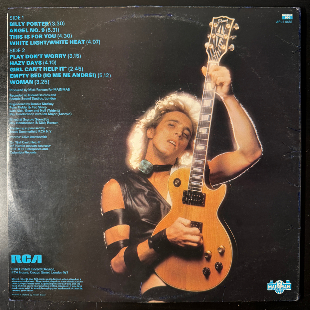 Mick Ronson – Play Don't Worry (Англия 1975г.) Т