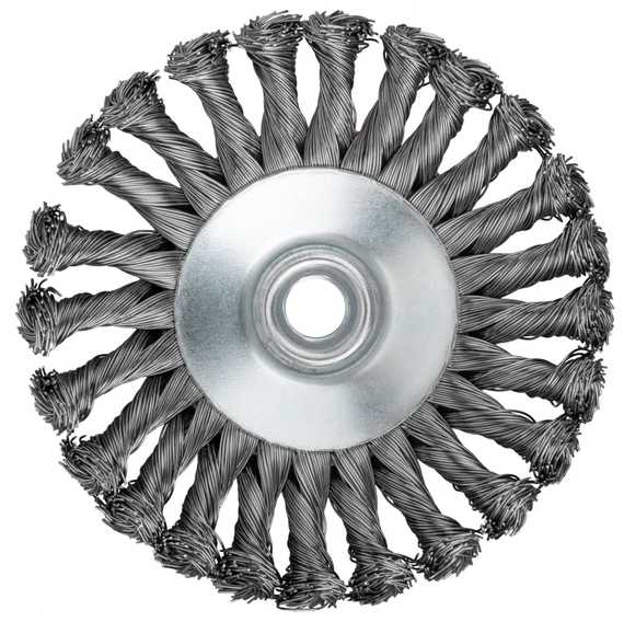 Корщетка-колесо для УШМ, 125 мм, М14 FIT IT 39116
