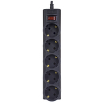 Фильтр сетевой Perfeo PowerX 1,8 м Black 5 розеток
