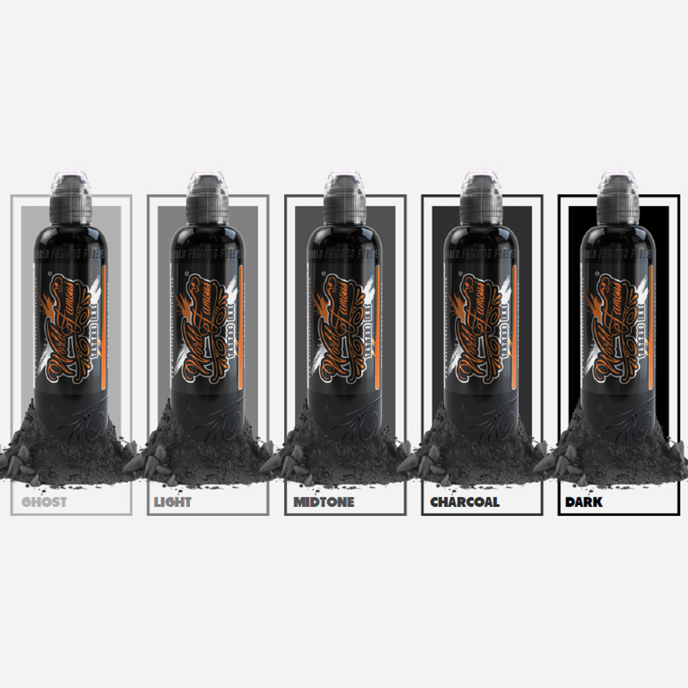 Dark Greywash World Famous Tattoo Ink