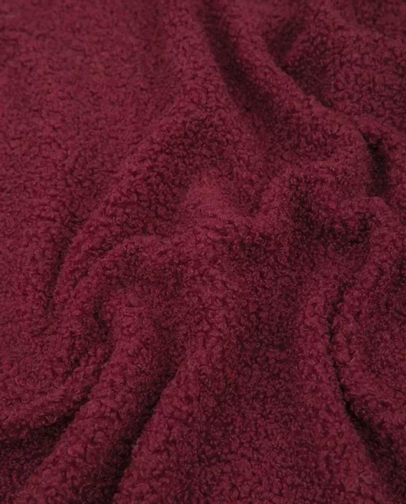 Мех ягнёнок, 359 г/м2, ш. 170 см, бордовый