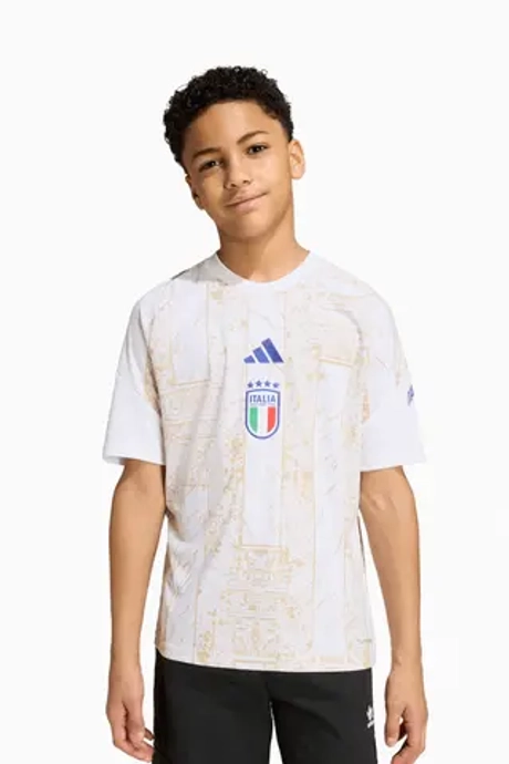 Футболка adidas Италия 2026 Pre-Match Junior - белый