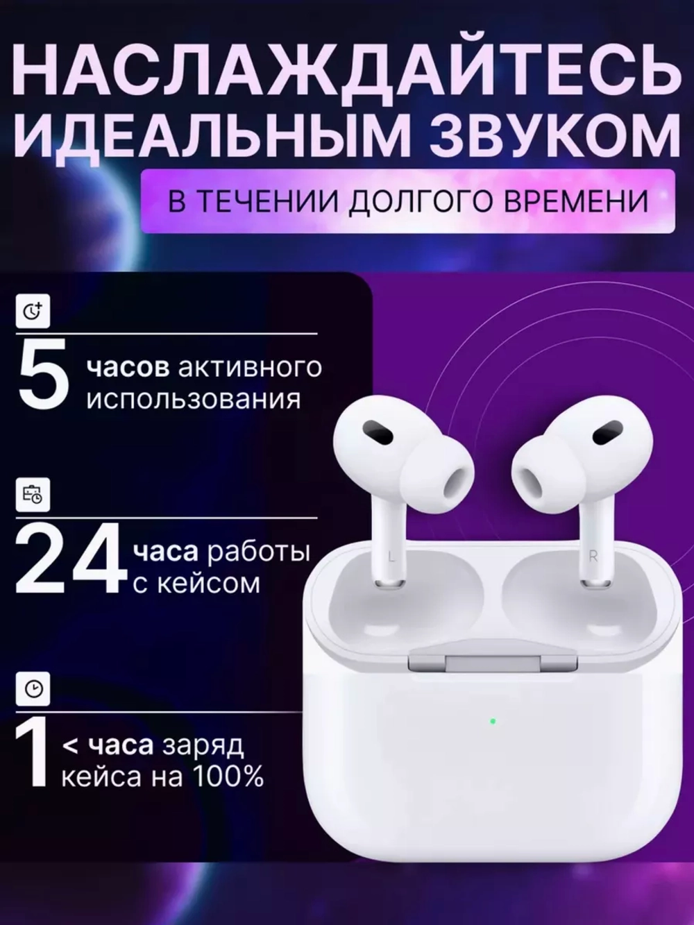 Наушники беспроводные А.Роds Pro 2 для iPhone Android копия