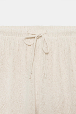 БРЮКИ WIDE LEG ИЗ ТКАНИ В РУСТИКАЛЬНОМ СТИЛЕ — ZARA