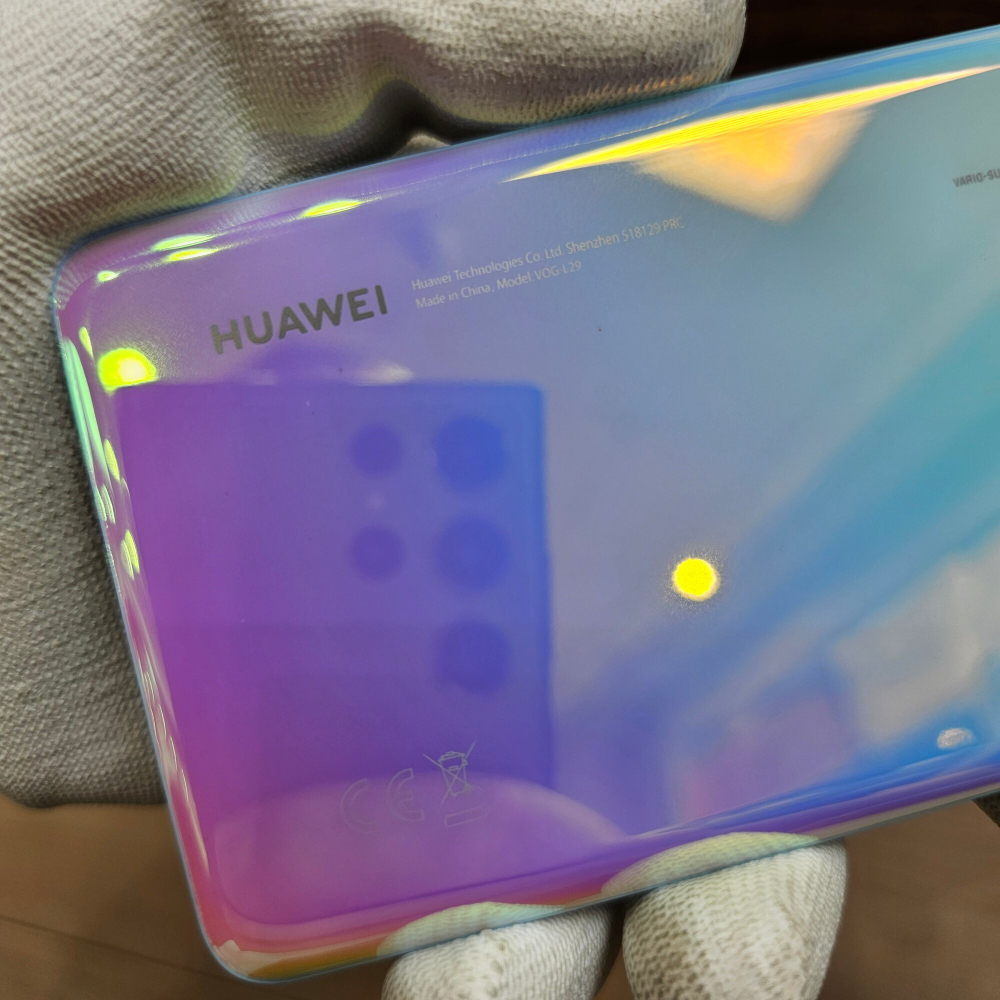 Крышка для Huawei P30 Pro (заднее стекло)  "Премиум качество" цвет: Светло-голубой