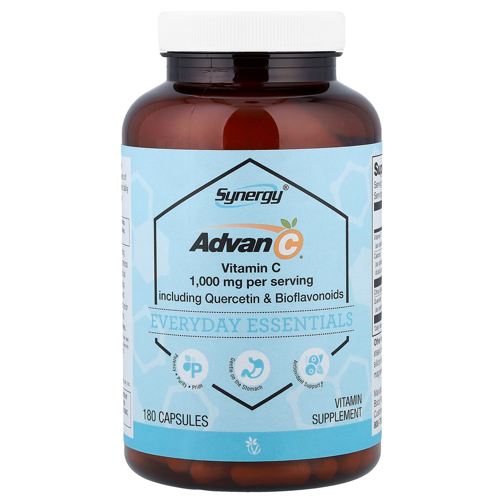 Vitacost, Synergy®, Advan-C®, с кверцетином и биофлавоноидами, 180 капсул