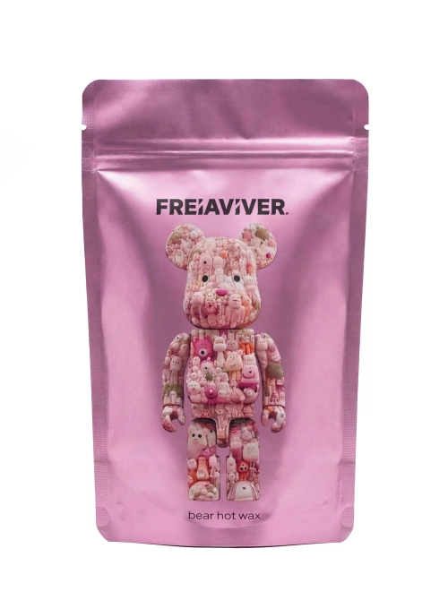 Воск FreiAVIVER для депиляции бровей и лица Hot Wax 100g (розовые мишки)