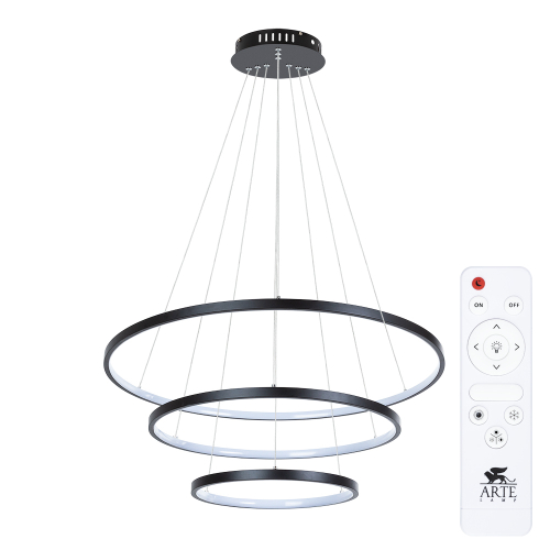 Подвесная светодиодная люстра Arte Lamp FRODO A2197SP-3BK