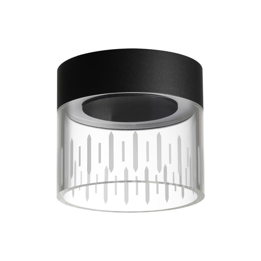 359002 OVER NT23 332 черный Светильник накладной светодиодный IP20 LED 4000K 10W 85-265V AURA