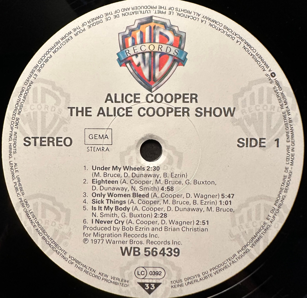 Alice Cooper - The Alice Cooper Show (Германия)