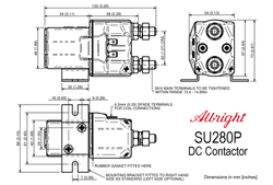 Контактор Albright SU280B-1080P 80V 350A