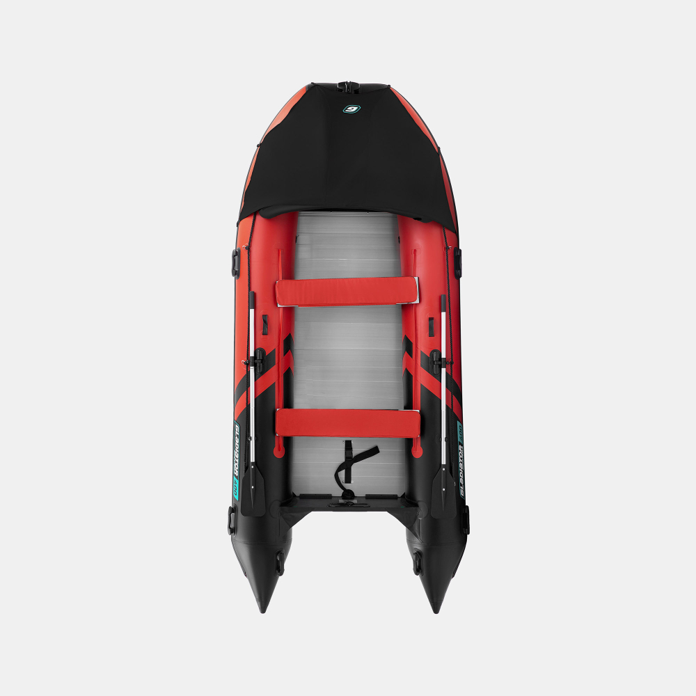 Надувная лодка GLADIATOR C400AL красно-черный