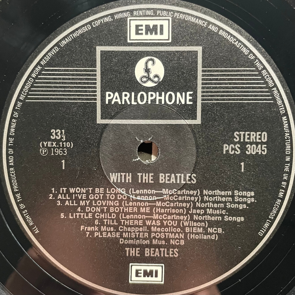 The Beatles ‎– With The Beatles (Англия 1984г.)