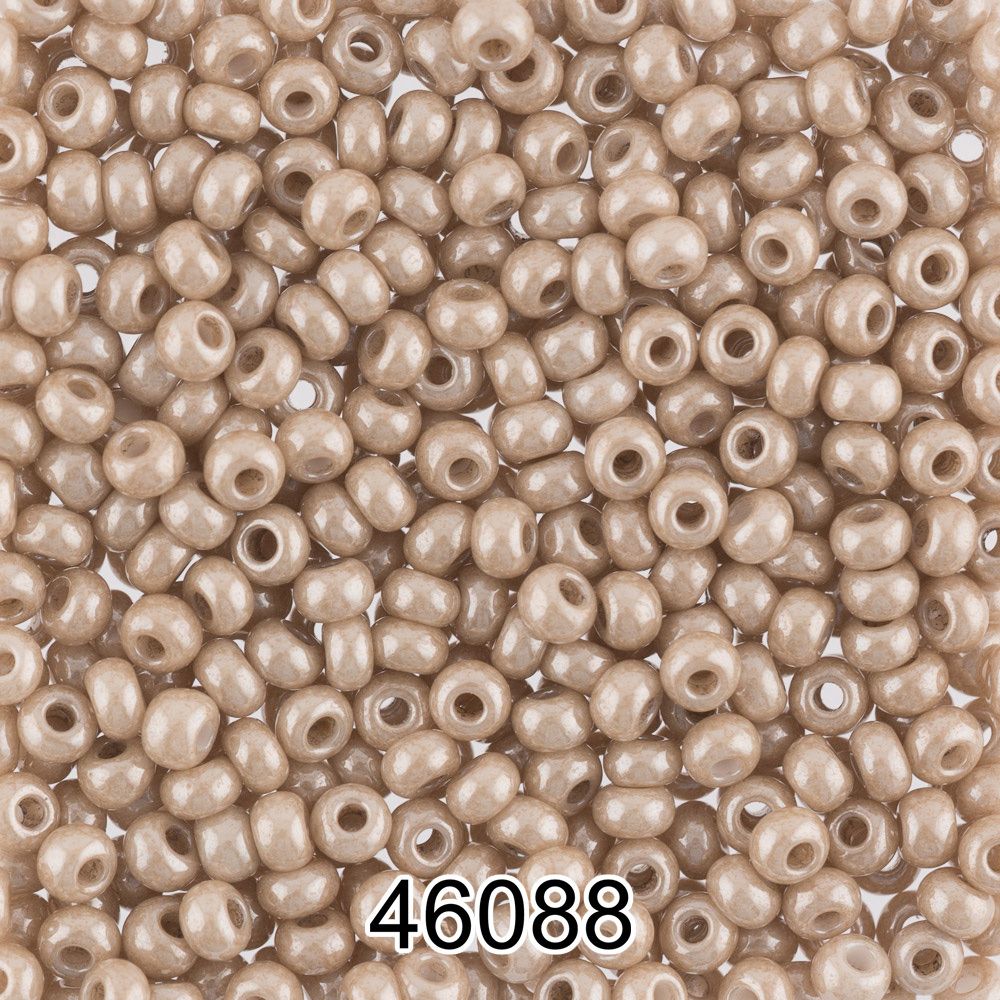 Бисер Preciosa 10/0 (2.3 мм), 500 г, 46088 (Ф458) т.бежевый